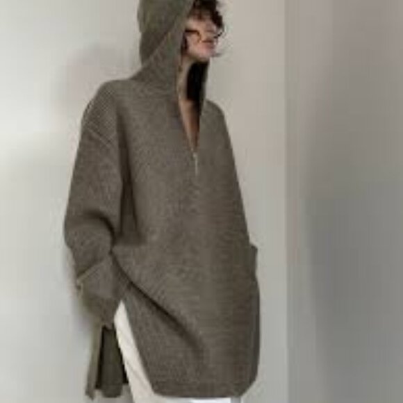 Rarely Alike Hooded Big Sweater Size M - Picture 2 of 13